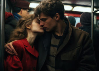 চলন্ত ট্রেনের কামরায় চুমু! হইচই নেটপাড়ায়, ভাইরাল ভিডিও