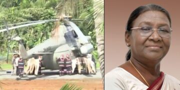 দুর্ঘটনার কবলে রাষ্ট্রপতি দ্রৌপদী মুর্মুর হেলিকপ্টার, তবে বড় দুর্ঘটনা হয়নি